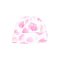 ENIE BABY Czapka dziecięca z zagięciem Pink Leaves dziewczynka 0-3m