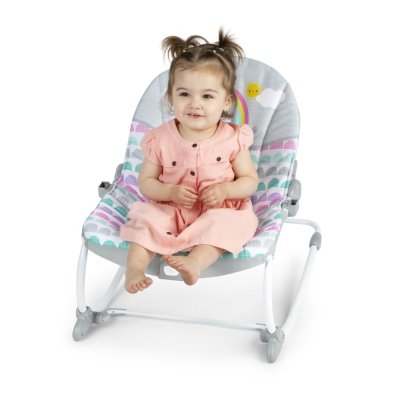 BRIGHT STARTS Baloiço Vibratório Rosy Rainbow™ 0m+ até 18 kg