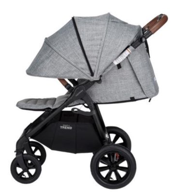 VALCO BABY Kočárek sportovní Sport Trend 4 Black Grey marle + PETITE&MARS fusak Jibot ZDARMA