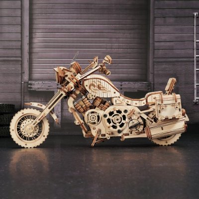 RoboTime 3D fa mechanikus modell motorkerékpár Cruiser