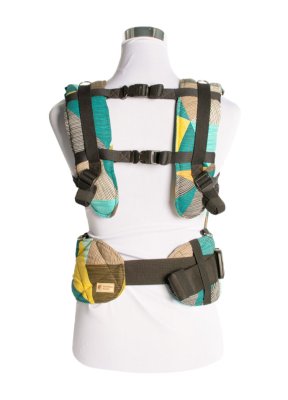 Verstelbare ergonomische draagzak Monkey Mum® Carrie - De schoonheid van geometrie