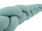 BABYMATEX Nestchen für Babybett Musselin geflochtenes Zopf - grün 200 cm