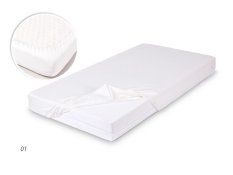 BABYMATEX Prześcieradło bambusowe 60x120 białe