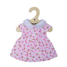 Bigjigs Toys Różowa sukienka w serduszka dla lalki 34 cm