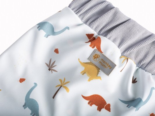 Otroške softshell hlače z membrano Monkey Mum® - Zgodba o dinozavrih