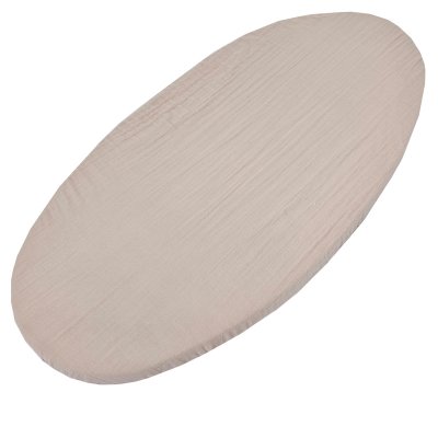 EKO Musselin Spannbettlaken Powder Rose 40x80 cm