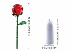 Sluban Flowers M38-B1101-04 Röd ros i vas