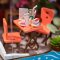 Puzzle 3D en bois RoboTime, miniature de maison de poupée, Restaurant Sea Holiday