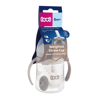 LOVI Pierwszy kubek ze słomką i wagą Harmony 150 ml