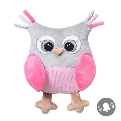 BABYONO Pluszowa Sowa Sofia różowa