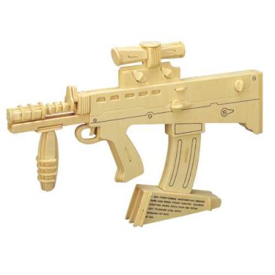 Woodcraft Puzzle 3D din lemn, carabină