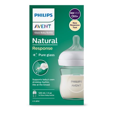 Philips AVENT Natural Response staklena bočica 120 ml, 0m+