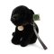 Rappa Câine de pluș labrador negru 25 cm ECO-FRIENDLY