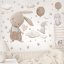 Vinilos para habitación infantil - Conejos en diseño marrón