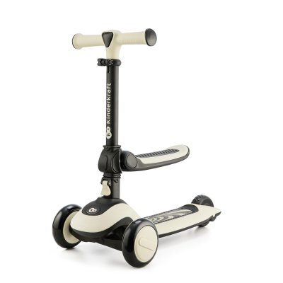 KINDERKRAFT 2in1 Babywippe und Roller Halley Stone weiß