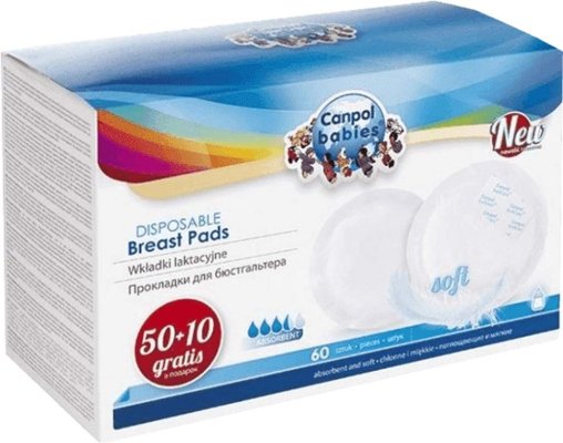 CANPOL BABIES Insertos de sujetador, autoadhesivos 60 uds.