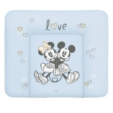 CEBA Trocador macio para cômoda (85x72) Disney Minnie e Mickey Azul