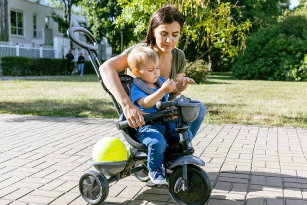 Rowerek trójkołowy QPLAY Cosy Grey, wiek 10-72 miesięcy