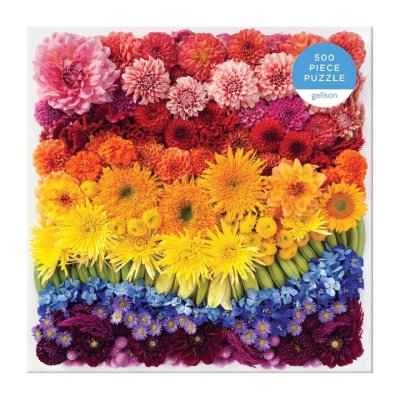 Puzzle Galison Flores Arcoíris 500 piezas