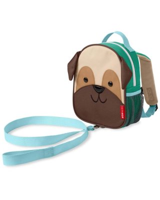 SKIP HOP Zoo Ryggsäck med säkerhetskoppel Pug 1yr+