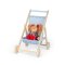 Tidlo Holz Puppenwagen Buggy blau