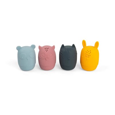 Bigjigs Toys Silikonowe zwierzątka do ściskania do kąpieli