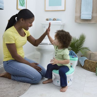 BRIGHT STARTS Kindertoilette mit Sound Stitch My Size Potty™ 18m+, bis 23kg