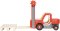 small foot Carrello elevatore in legno con pallet