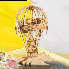 RoboTime 3D Drewniane Puzzle Model Balon na ogrzane powietrze