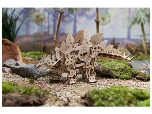 Ugears 3D Holzmechanik Puzzle Stegosaurus