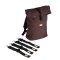 Monkey Mum® Mochila integrada de softshell para portabebés Carrie - Huella de oso