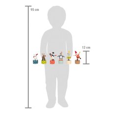 small foot Dřevěná vánoční mačkací figurka 1 ks