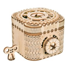 RoboTime Puzzle 3D en bois mécanique Boîte à bijoux