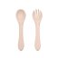 PETITE&MARS Service à manger silicone TAKE&MATCH 2 pcs bol + couverts Desert Sand 6m+