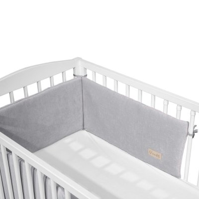 KLUPS Bettschutz Velvet Grau 180x30 cm