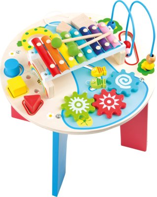 small foot Motorik-Musik-Tisch 2in1 aus Holz