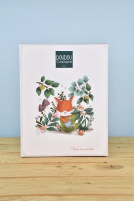 Doudou Zestaw podarunkowy Pluszowy lis Romarin grający melodię 20 cm