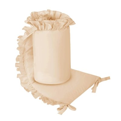 BELISIMA Kinderbettschutz Pure Cappucino 180x33 cm