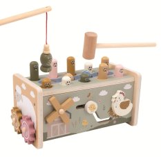 2Kids Toys Multifunktionale Hammerbank Bauernhof