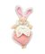 Doudou Poklon set - Igračka ružičasti prijatelj zeko 24 cm