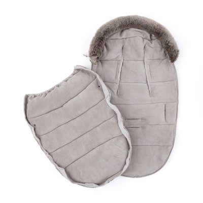 PETITE&MARS Set zimní fusak Comfy 4v1 + rukavice na kočárek Furry Champagne Shower