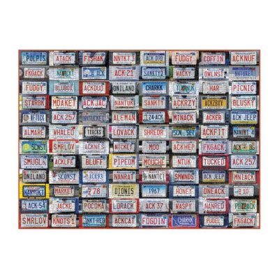 Galison Puzzel Kenteken Collage 1000 stukjes