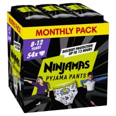 NINJAMAS Pyjamahose Raumschiffe, 54 Stück, 8 Jahre, 27kg-43kg