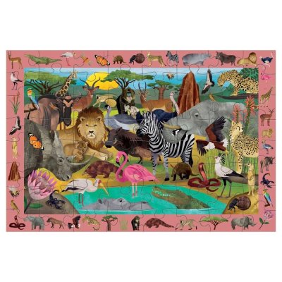 Mudpuppy Puzzle componi e cerca Safari 64 pezzi