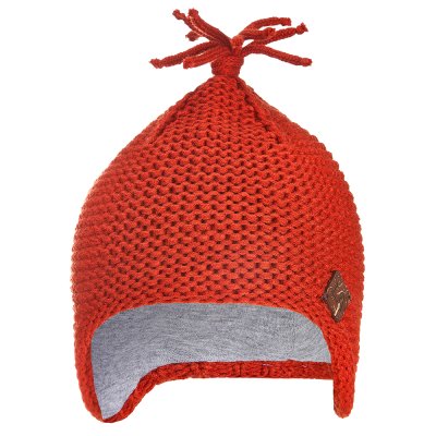 Kapa pletena z ušesi LA Outlast ® - terakota