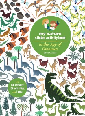 Chronicle Books Książka z naklejkami - Dinozaury