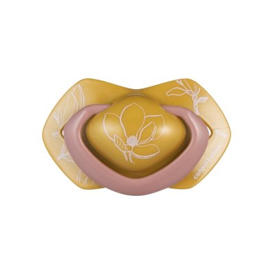 CANPOL BABIES Silikon-Schnuller symmetrisch Light touch GOLD 18m+ 2Stk. rosa