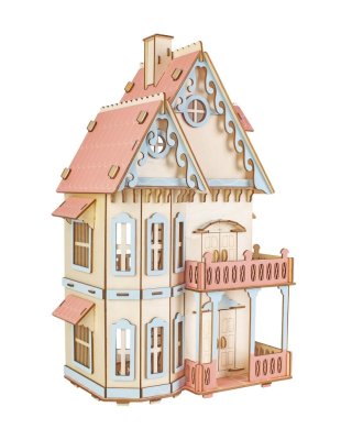 Woodcraft Drewniane puzzle 3D Gotycka willa