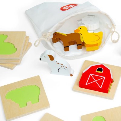 Bigjigs Toys Tastreise Bauernhof