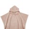 EKO Poncho bawełniane z kapturem i uszkami Powder pink 75x120 cm